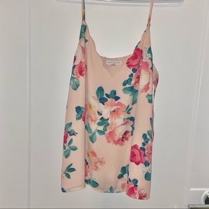 Pretty floral pink cami blouse